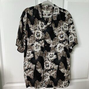 Island Shores Hawaiian Shirt Mens XL Rayon Short Sleeve Camp Button Up
